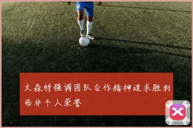 文森特强调团队合作精神追求胜利而非个人荣誉